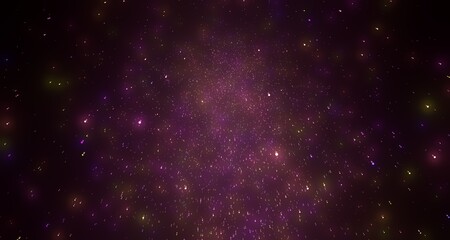 colorful light trails with motion blur effect, long time exposure.