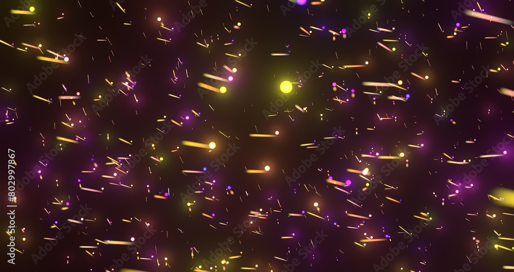 Poster neon light wave background, 3d rendering
