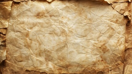 A top-down perspective of a blank parchment texture,showcasing its rustic charm and classic elegance