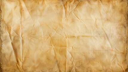 A top-down perspective of a blank parchment texture,showcasing its rustic charm and classic elegance