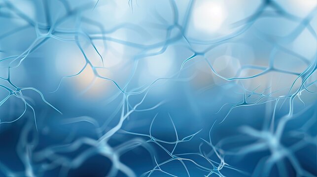 abstract blue background with nerves 