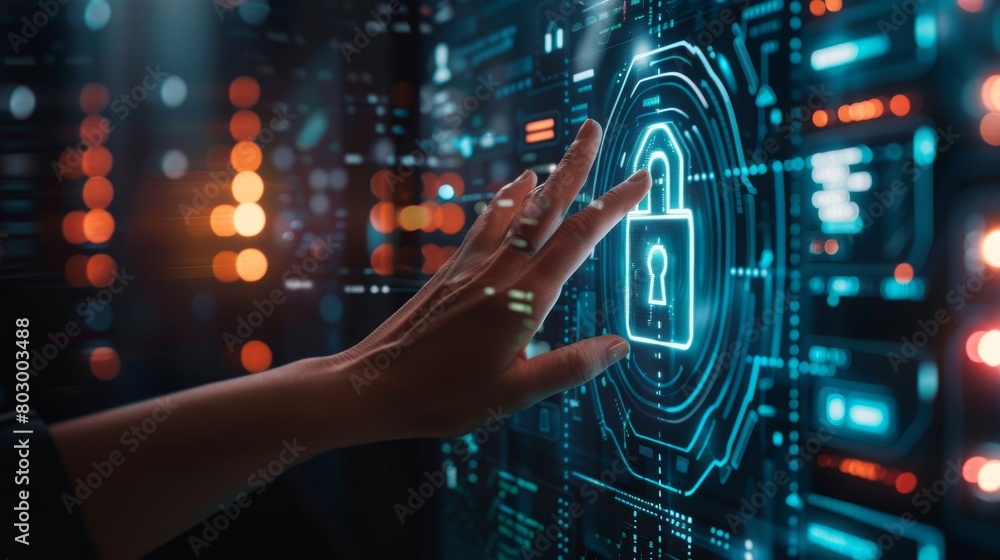 Poster implement secure infrastructure and phishing protection measures in virtual offices, enhancing digit