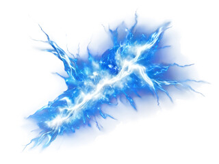 Blue electricity isolated background 