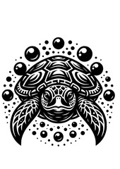 Sea Turtle SVG, Turtle SVG, Turtle PNG, Ocean Turtle, Turtle Silhouette, Bubbles SVG, Swimming turtle, Turtle Clipart, Turtle Cricut