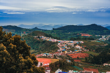 beautiful Images of ooty in tamilnadu view of Nilgiri mountain village in Tamil Nadu, India