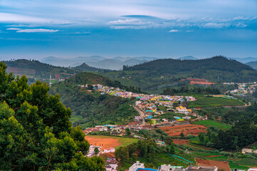beautiful Images of ooty in tamilnadu view of Nilgiri mountain village in Tamil Nadu, India