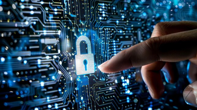 Manage malware prevention and padlock security with encryption measures, focusing on trusted password protection and integrated circuit security for device safeguarding.