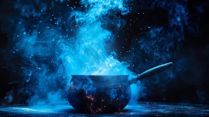 A witch's cauldron is a powerful symbol of magic and mystery