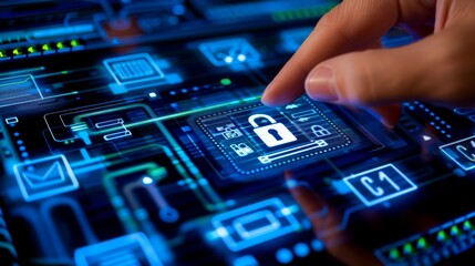 Utilize encryption keys and innovative security solutions for mobile environments, employing a protected server and digital lock to safeguard information security.