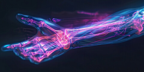 Radius Fracture: The Wrist Pain and Swelling - Imagine a person with a highlighted radius bone, experiencing wrist pain and noticeable swelling