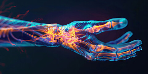 Radius Fracture: The Wrist Pain and Swelling - Imagine a person with a highlighted radius bone, experiencing wrist pain and noticeable swelling