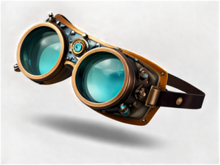 Vintage steampunk glasses hyper victorian era f