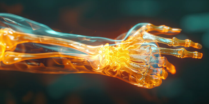 Ulna Fracture: The Elbow Pain and Tenderness - Visualize a person with a highlighted ulna bone, experiencing elbow pain and tenderness,