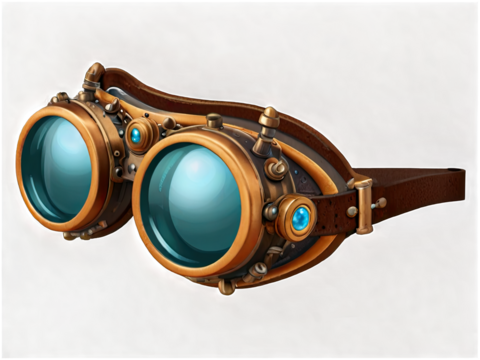 Vintage steampunk glasses hyper victorian era f