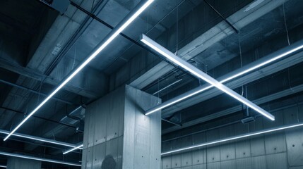 Warehouse Ceiling Lighting Industrial Flourescent Bulbs