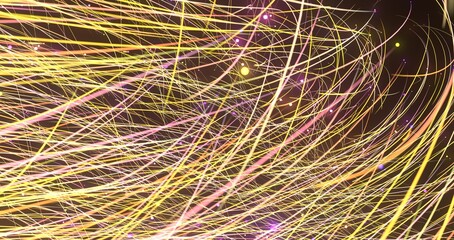 inside digital data tunnel. Futuristic abstract background with neon rays. Concept for big data,