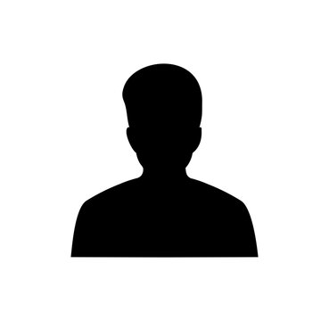 Man Person Silhouette A User Icon. Profile Picture, Portrait Symbol. User Member Illustration On Transparent Png Background. 	