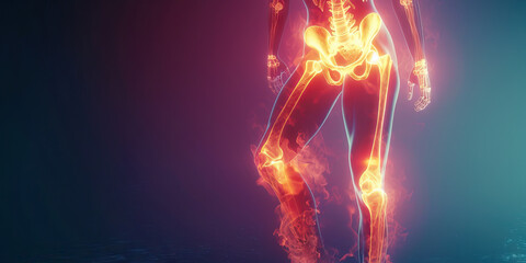 Pelvic Fracture: The Hip Pain and Difficulty Walking - Visualize a person with highlighted pelvic bones, experiencing severe hip pain and difficulty walking