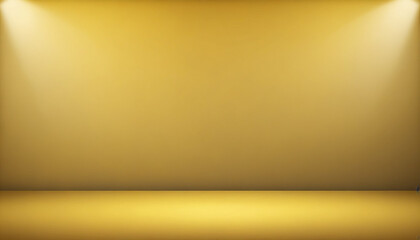 studio background featuring a yellow, golden color, add a touch of subtle shimmer or a gradient transitions, added depth.