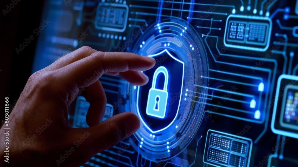 Poster optimize your professional online presence with a security protocol that defends against cyber threa