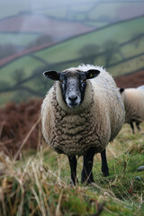 Naklejka premium Peak District Sheep 