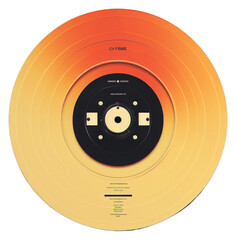 PNG  Retro film of a vinyl cd technology gramophone turntable.