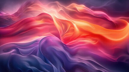 Obraz premium Dark abstract curve and wavy background with gradient and color, Glowing waves in a dark background