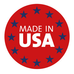 Icon MADE IN USA. Emblem United States of America - 803015847