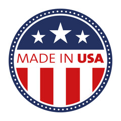 Icon MADE IN USA. Emblem United States of America - 803015849