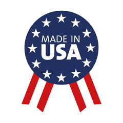 Icon MADE IN USA. Emblem United States of America - 803015852