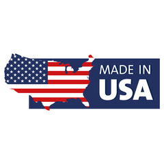 Icon MADE IN USA. Emblem United States of America - 803015867