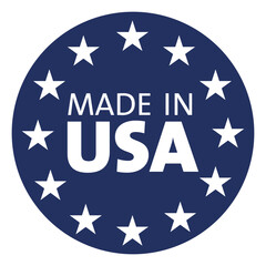 Icon MADE IN USA. Emblem United States of America
