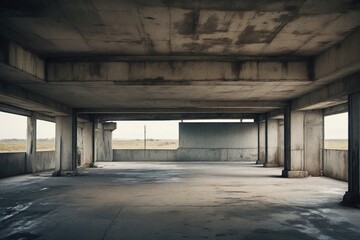 Obraz premium old abandoned warehouse