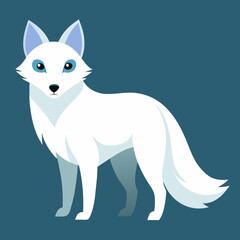 Arctic fox vector art
