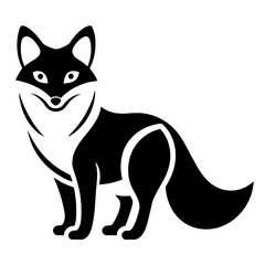 Arctic fox vector icon illustration art