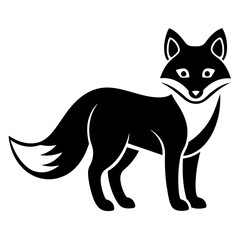 Arctic fox logo icon illustration