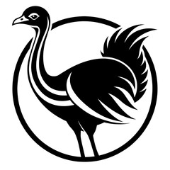 Ostrich logo vector