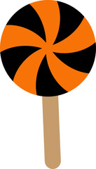 Halloween lollipop candy vector