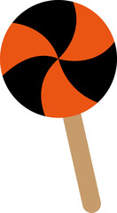 Halloween lollipop candy vector.