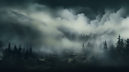 Icy Steam and Wispy Fog: Abstract Texture for Halloween Scene