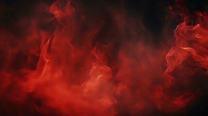 Inferno Sky: Toned Red Background with Flame and Smoke Effect