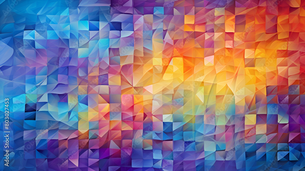Poster abstract colorful background with squares