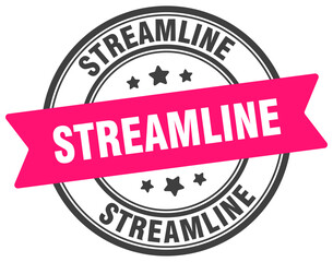 streamline stamp. streamline label on transparent background. round sign