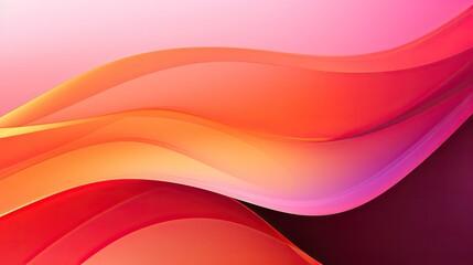 Abstract flow background with neon pink and orange gradients