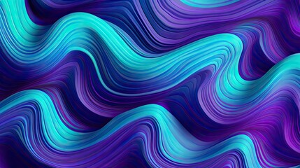 Obraz premium Bursting holographic background with shimmering waves of amethyst and turquoise