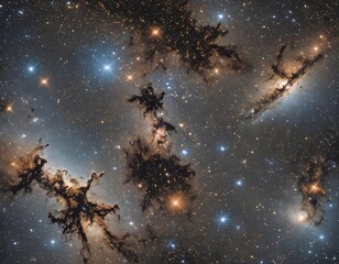 Boundless expanse of the cosmos. Billions of star clusters ignite the darkness of space with their radiant brilliance. 