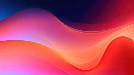 Fototapeta premium Abstract flow background with neon pink and orange gradients