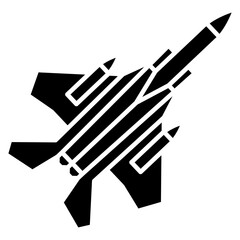 Fighter Jet  Icon Element For Design