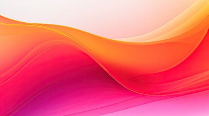 Fototapeta premium Abstract flow background with neon pink and orange gradients