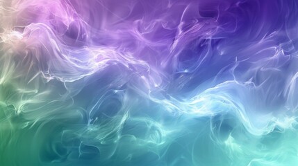 Obraz premium Vividly swirling abstract background with a dynamic blend of blue, purple, and green hues resembling chaotic waves or smoke